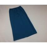 Wms Long Slit Skirt Dark Teal